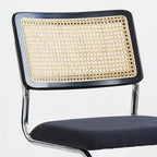 GrandNoor Rattan Dining Chairs Set, Wooden Mid Century Modern Dining Room Chairs - Image 5