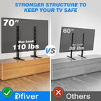 Rfiver Universal TV Stand for 20-70 inch Flat Curved TVs, Height Adjustable - Image 7