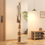 WoodsWhisper Full Length Mirror Coat Rack Solid Wood Floor Mirror 70"x16" Full by Unknown