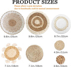 7 Pack Boho Wall Basket Decor - Image 3