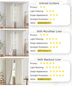 Vision Home Natural Pinch Pleated Full Blackout Curtains Linen Blended Room - Image 7