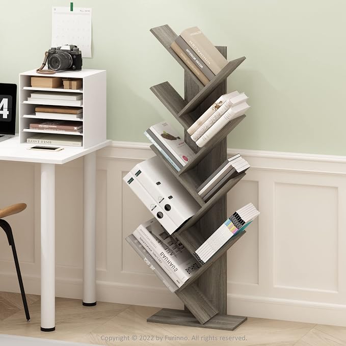 Furinno TREE Book Shelf, 9-Tier Bookshelf, Tree Bookcase - Image 2