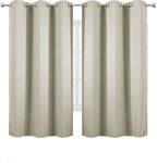 Light Beige Thermal Blackout Curtains/38 x 63 Inch/Set of 2 Panels Room - Image 2