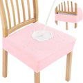 Smiry Waterproof Seat Covers for Dining Room Chairs Set of 4, Stretch Jacquard by Smiry