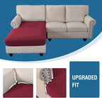 H.VERSAILTEX Sectional Couch Covers 1 Piece Chaise Slipcover L Shape Separate - Image 6