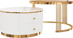 Merax 2-Piece Round Nesting Coffee Table Set - Image 9