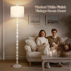 Scenekoy 65.5” Natural Real Wood Floor Lamp - Image 4
