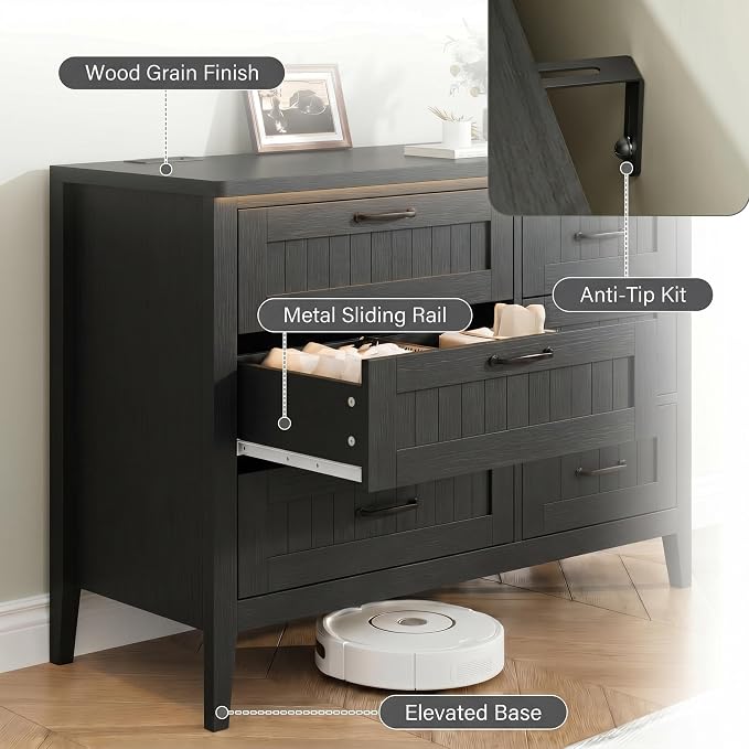 GarveeLife 6 Drawer Dresser - Image 4