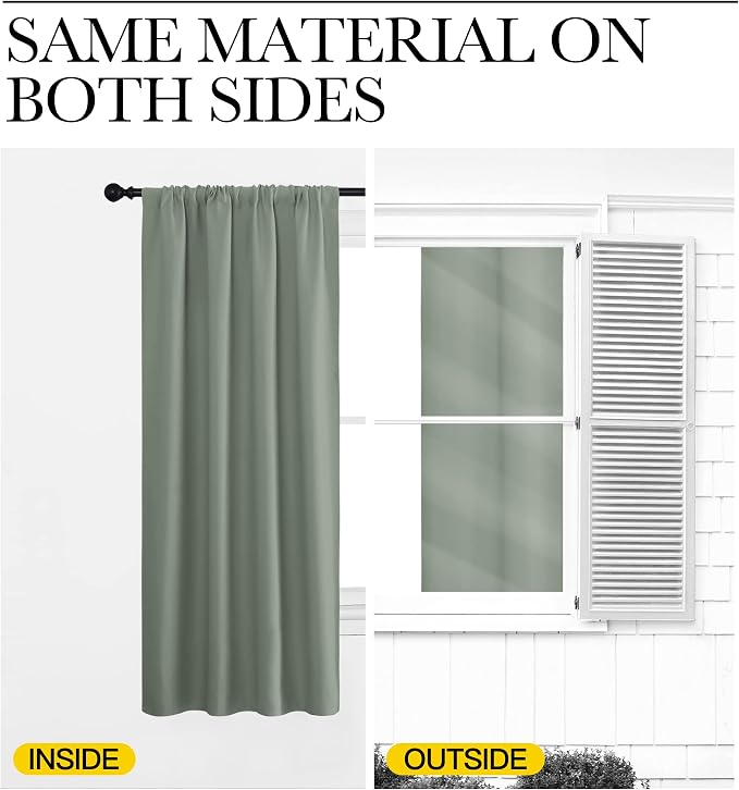 NICETOWN Window Curtains Blackout Drapes - Image 6