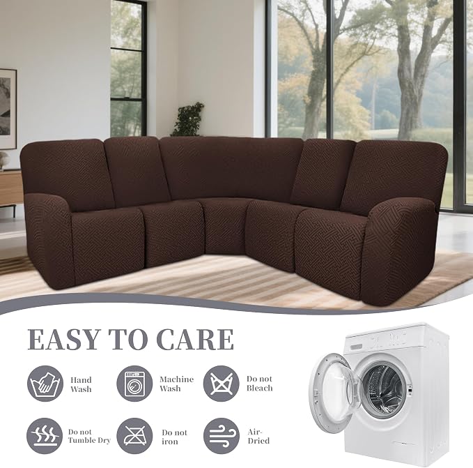 100% Waterproof Sectional Recliner Couch Covers - Image 8