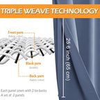 Blackout Curtains for Bedroom, 42 x 63 Inches Length, Window Curtains for - Image 3