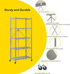 BRIAN & DANY 5-Tier Foldable Storage Shelves - Image 6