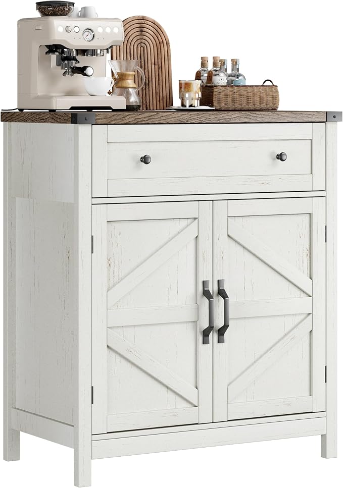 ChooChoo Kitchen Storage Cabinet, Coffee Bar Cabinet, Farmhouse Buffet Sideboard - Image 6
