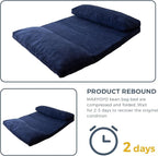 MAXYOYO Folding Sofa Bed, Extra Thick and Long Floor Sofa Convertible Sleeper - Image 8