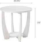 COZAYH Rustic Farmhouse end Table - Image 2