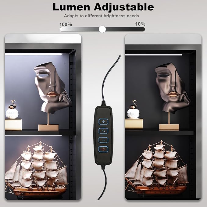 Kelueo 63" H Display Cabinet - Image 4
