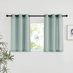 NICETOWN Sage Green Short Linen Curtains by NICETOWN