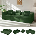 COMAX Futon Sofa Bed 3 Seater, 4 in 1 Folding Boneless Sleeper Corduroy Couch by COMAX