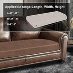 ANARACHON Leather Look Couch Cushion Covers Sofa Seat Slipcovers Sets Couches - Image 3