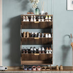 Shoe Cabinet Storage, Modern Freestanding Organizer by QIVOMIX
