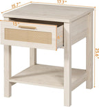 Set of 2 Nightstands, Modern End Table - Image 2