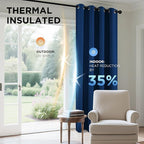 Joydeco Blackout Curtains 95 Inch Length 2 Panels Set, Thermal Insulated Long - Image 5