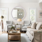 30 Inch Rustic Farmhouse Round Mirror - Image 5