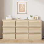 Garvee 9 Dresser for Bedroom, 58.7" Wide Dresser, Freestanding Horizontal Drawer - Image 3