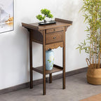 Japanese Zen Style Altar End Table Vintage Console Table - Image 7