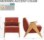 Home Accent Chair Mid Century Modern Accent Chair - Image 2