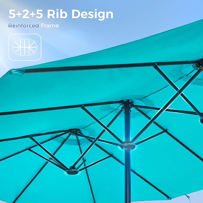 SUPERJARE 13FT Outdoor Patio Umbrella - Image 7