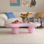 47" Cloud Coffee Table for Living Room Irregular Coffee Table Modern Unique - Image 9