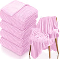 4 Pack Fleece Throw Blankets 50x60 Inches by Tewloss