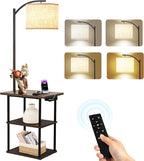 PESRAE Floor Lamp with Remote, Adjustable 3000K-6000K Colors & Brightness Bulb by PESRAE