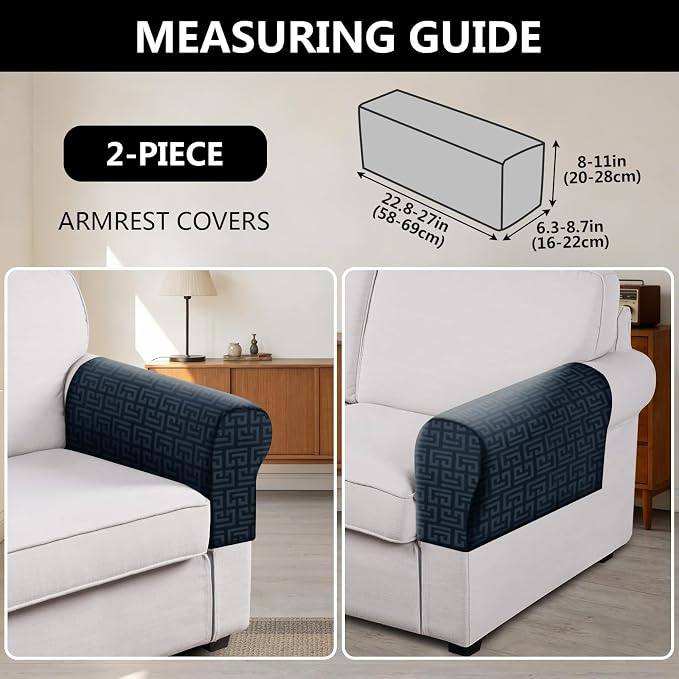 UNBBRRL Stretch Couch Armrest Covers - Image 2