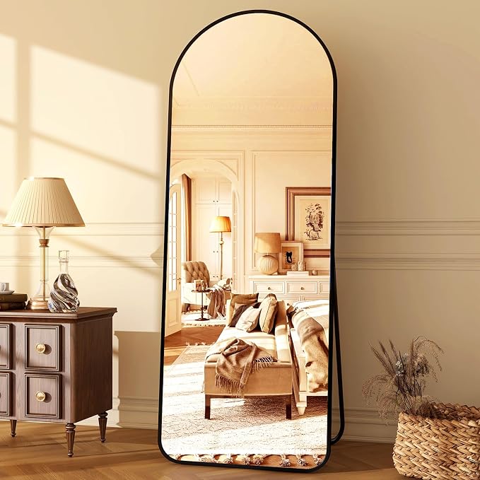 HARRITPURE 64"x21" Arched Full Length Mirror Floor Mirrors by HARRITPUREHome
