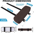 Smiry Ergonomic Office Chair Armrest Pads, Memory Foam Arm Rest Covers - Image 2