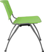 Flash Furniture HERCULES -5 Pack 880 lb. Capacity Green Plastic Stack Chair | - Image 9