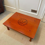 Rectangle 90X75cm Korean Coffee Table Folding Leg Asian Antique Style Living - Image 6
