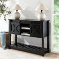 Black Farmhouse Entryway Table, Rustic Hallway Table by Home