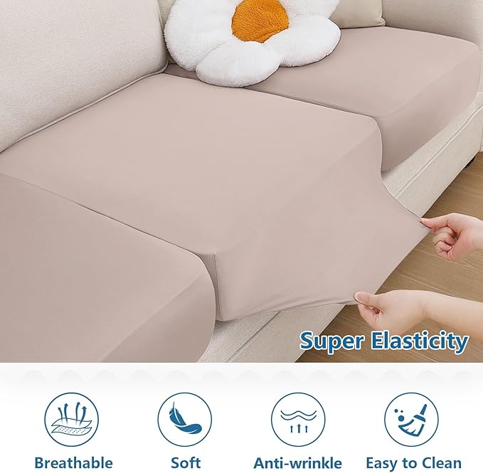 Milk Silk Couch Cushion Covers, Sofa Covers - Image 5