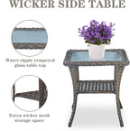Belord Patio Wicker Chairs Swivel Rocker - Image 7
