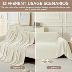 Couch Cover for Dogs, Boho Sofa Covers for 3 Cushion Couch, Chenille Sofa - Image 5