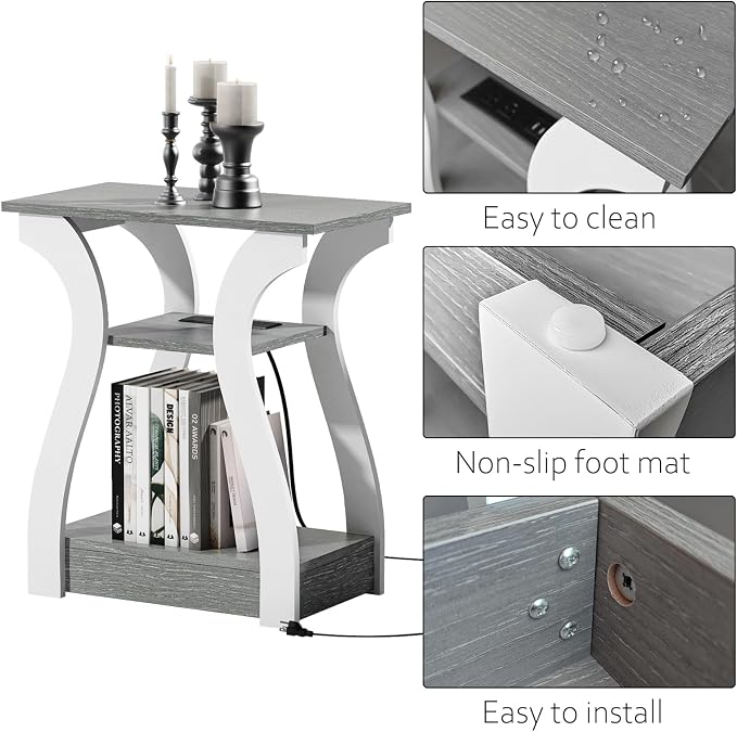FROMJBEST End Tables Living Room, Nightstand - Image 8