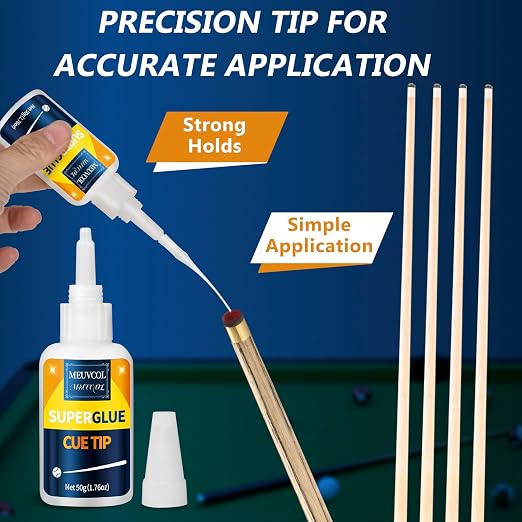Pool Cue Tip Glue 100g, Quick Dry Billiard Cue Tip Glue - Image 4