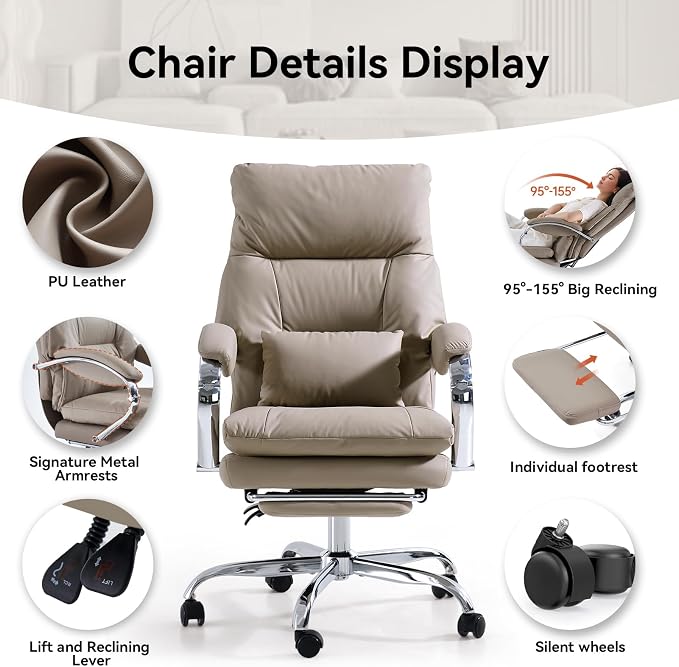LEAGOO Reclining Office Chair - Image 5