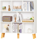 YAHARBO 8 Cube White Bookshelf, 3 Tier Book Shelf by YAHARBO