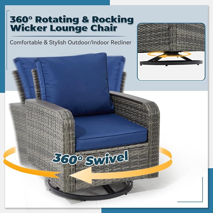 5 Pieces Outdoor Furniture Set - Image 3