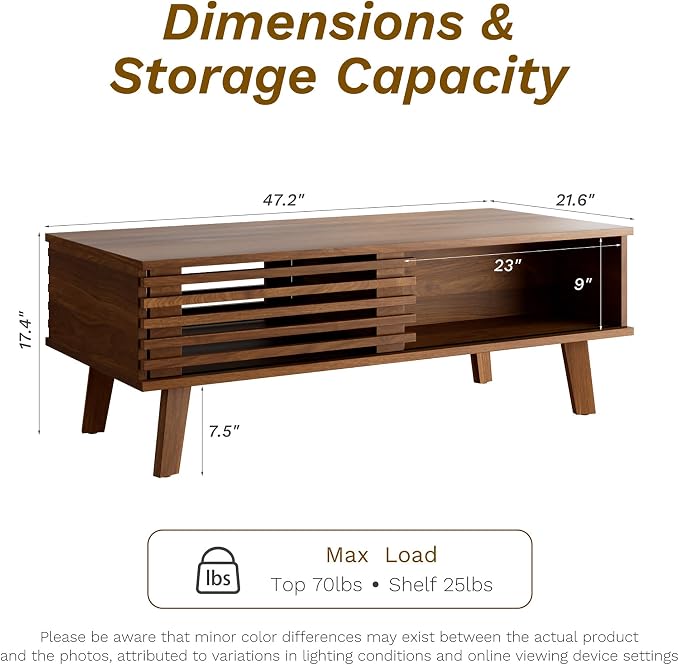 MAISONARIA Mid Century Coffee Table - Image 2