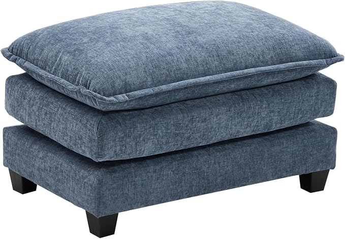 Ihanherry Ottoman for Modular Sectional Cloud Sofa, Chenille Deep Seat Couch by iHanHerry